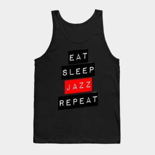 Music Theory - Eat Sleep Jazz Repeat Tank Top